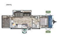 Puma 28BHFQ Floorplan Image