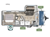 Puma 22FKQ Floorplan Image