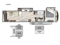 Cedar Creek Cottage 41FWC Floorplan