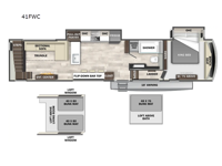 Cedar Creek Cottage 41FWC Floorplan Image