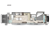 Cedar Creek Cottage 40RDE Floorplan Image