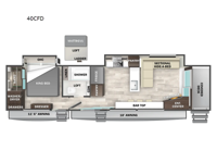 Cedar Creek Cottage 40CFD Floorplan Image