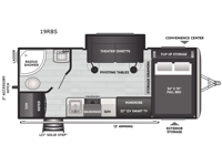 Outback OBX 19RBS Floorplan Image