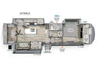 Sierra 3370RLS Floorplan Image