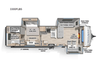 SolAire 3300FLBS Floorplan Image