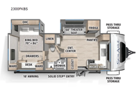 SolAire 2300FKBS Floorplan Image