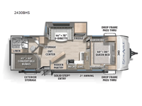 SolAire 2430BHS Floorplan Image