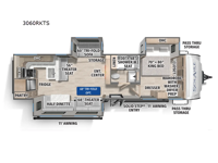 SolAire Ultra Lite 3060RKTS Floorplan Image