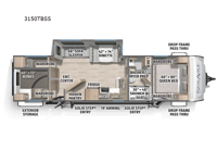 SolAire 3150TBSS Floorplan Image