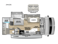 Forester Classic 2441DS Ford Floorplan Image