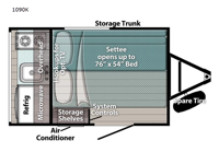 Trail Boss 1090K Floorplan Image