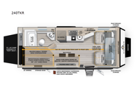 Overland Series 240TKR Floorplan Image