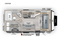 Overland Series 190MDB Floorplan Image