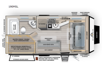 Overland Series 190MSL Floorplan Image