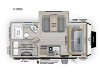 Overland Series 191MDB Floorplan Image