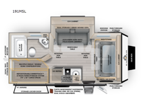 Overland Series 191MSL Floorplan Image