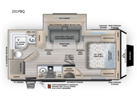 Overland Series 201FBQ Floorplan Image