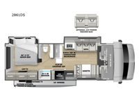 Forester Classic 2861DS Ford Floorplan Image