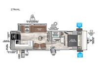 Wildwood Heritage Glen Hyper-Lyte 27RKHL Floorplan Image