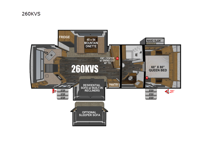 Black Stone Mountain Series 260KVS Floorplan Image