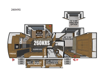 Black Stone Mountain Series 260KRS Floorplan Image