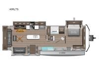 Jay Flight Bungalow 40RLTS Floorplan Image