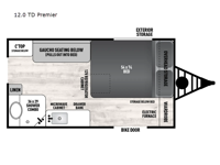 Viking Camping Trailers 12.0 TD Premier Floorplan Image