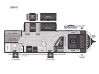 Cougar Half-Ton 28BHS Floorplan Image