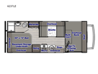 Conquest Class C 6237LE Floorplan Image