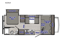 Conquest Class C 6220LE Floorplan Image