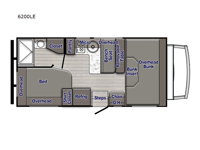 Conquest Class C 6200LE Floorplan Image