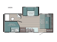 Ameri-Lite Super Lite 192DS Floorplan Image