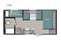 Ameri-Lite Super Lite 177BH Floorplan Image