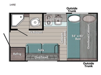 Ameri-Lite Super Lite 14RE Floorplan Image