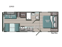 Ameri-Lite Ultra Lite 22RSD Floorplan Image