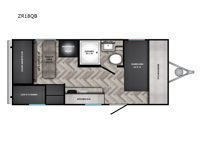 Zinger Lite ZR18QB Floorplan Image