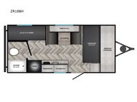 Zinger Lite ZR18BH Floorplan Image