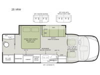 Wayfarer 25 XRW Floorplan Image