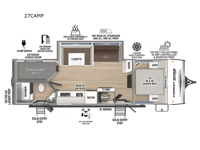 Surveyor Legend X 27CAMP Floorplan Image