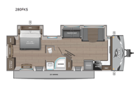 Jay Flight SLX 280FKS Floorplan Image