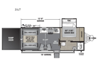 Work and Play 21LT Floorplan Image