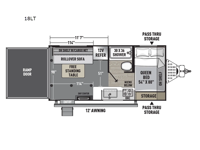 Work and Play 18LT Floorplan Image