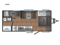 Northern Spirit Compact 180BH Floorplan Image