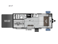 Cherokee Wolf Pack 22-17 Floorplan Image