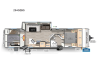 Cherokee Wolf Den 294GEBG Floorplan Image