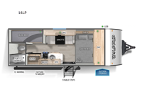 Cherokee Wolf Pup 16LP Floorplan Image