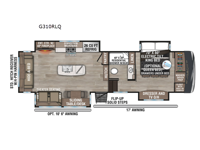 Durango Gold G310RLQ Floorplan Image