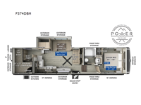 Flagstaff Classic F374DBH Floorplan Image