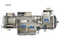 Flagstaff Classic 832DBS Floorplan Image