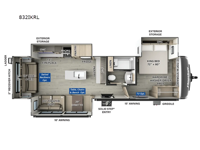 Flagstaff Classic 832lKRL Floorplan Image